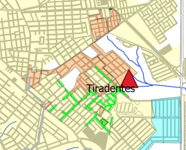 Mapa mostra área onde serão realizadas as obras. Foto: Reprodução Mapa mostra área onde serão realizadas as obras. Foto: Reprodução