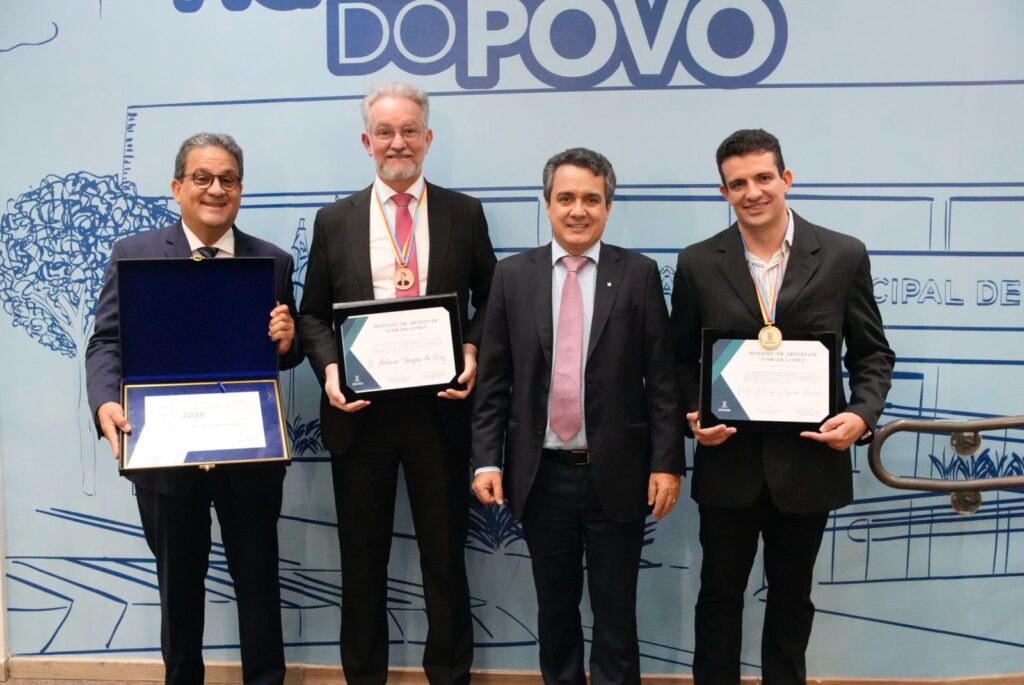 Da esquerda para a direita, estão Raufi, Ademar, Landmark e Paulo. Foto: Pedro Roque