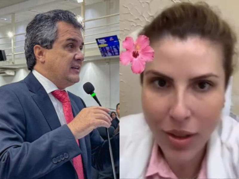 Médica, à direita na imagem, foi exonerada.
