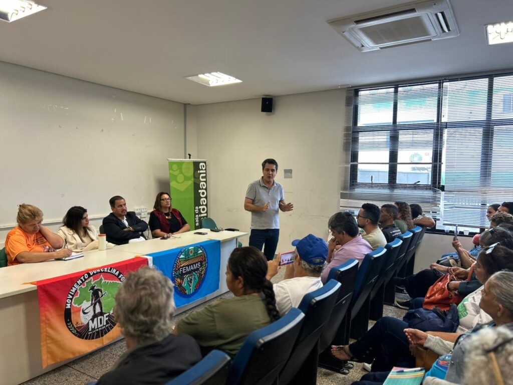 Vereador participou de reunião na sede do INCRA/MS. Foto: Pedro Roque