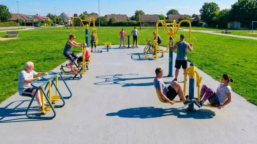 Academia ao ar livre para idosos. Foto: Reprodução