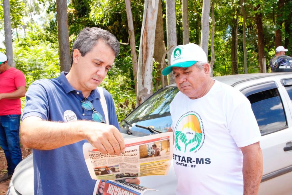 Vereador faz escuta ativa dos trabalhadores rurais de Campo Grande. Foto: Pedro Roque