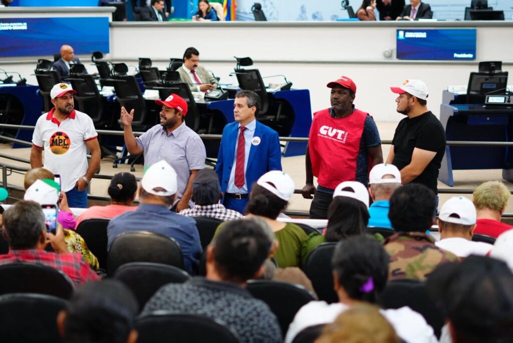 Vereador saiu em defesa dos movimentos sociais de luta pela terra. Foto: Pedro Roque