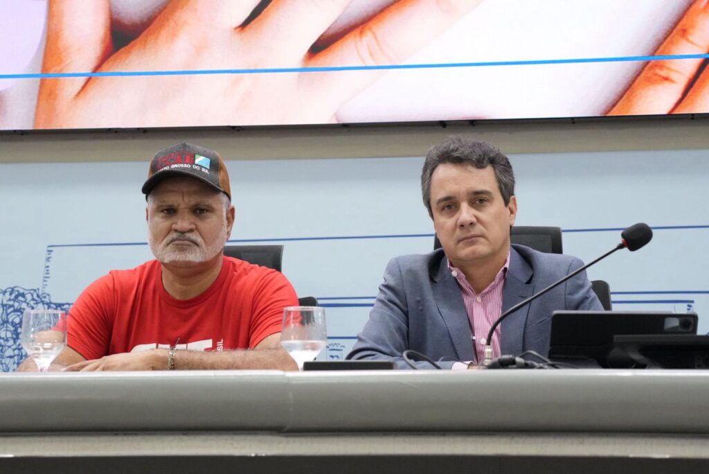 Landmark e Vilson em audiência pública na Câmara Municipal. Foto: Pedro Roque