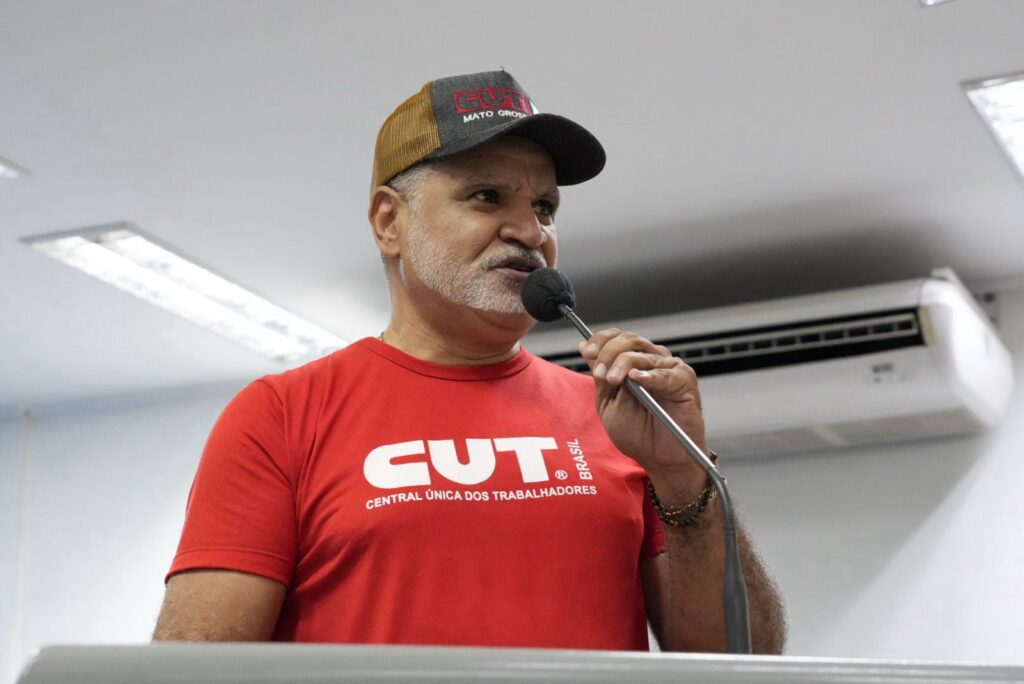 Vilson Gregório é presidente da CUT-MS. Foto: Pedro Roque